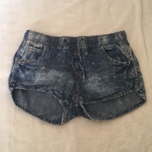 Indigo rein women’s blue cotton jean shorts